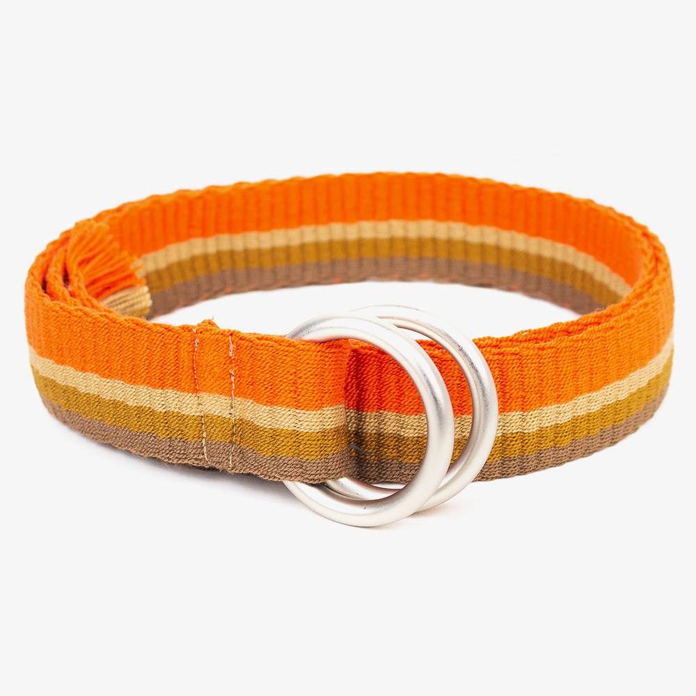 Buckle belt - Mustard & Orange 