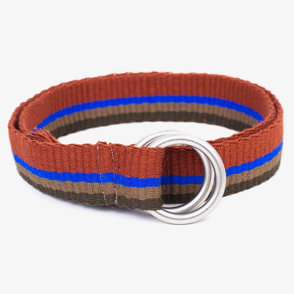 Buckle belt - Brown & Blue 