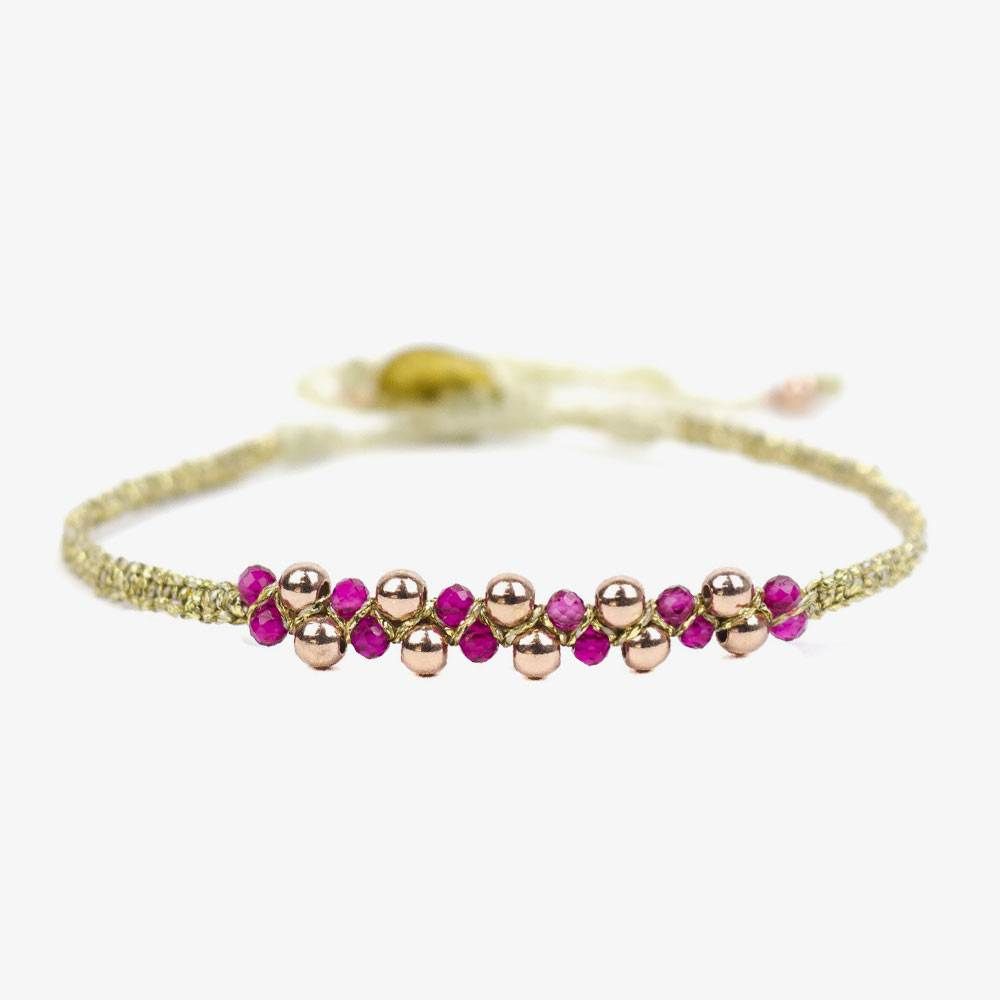 COSMOS Bracelet - Purple & Gold 