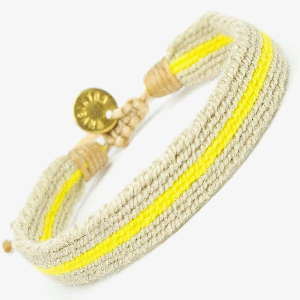 CAPTAIN Bracelet - Beige & Yellow