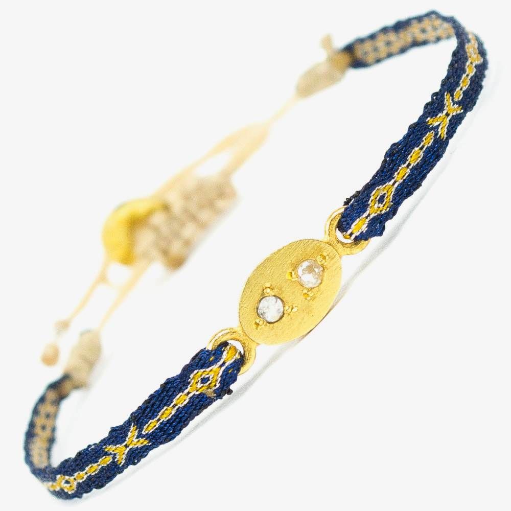 STARDUST bracelet collection - Navy blue & Yellow