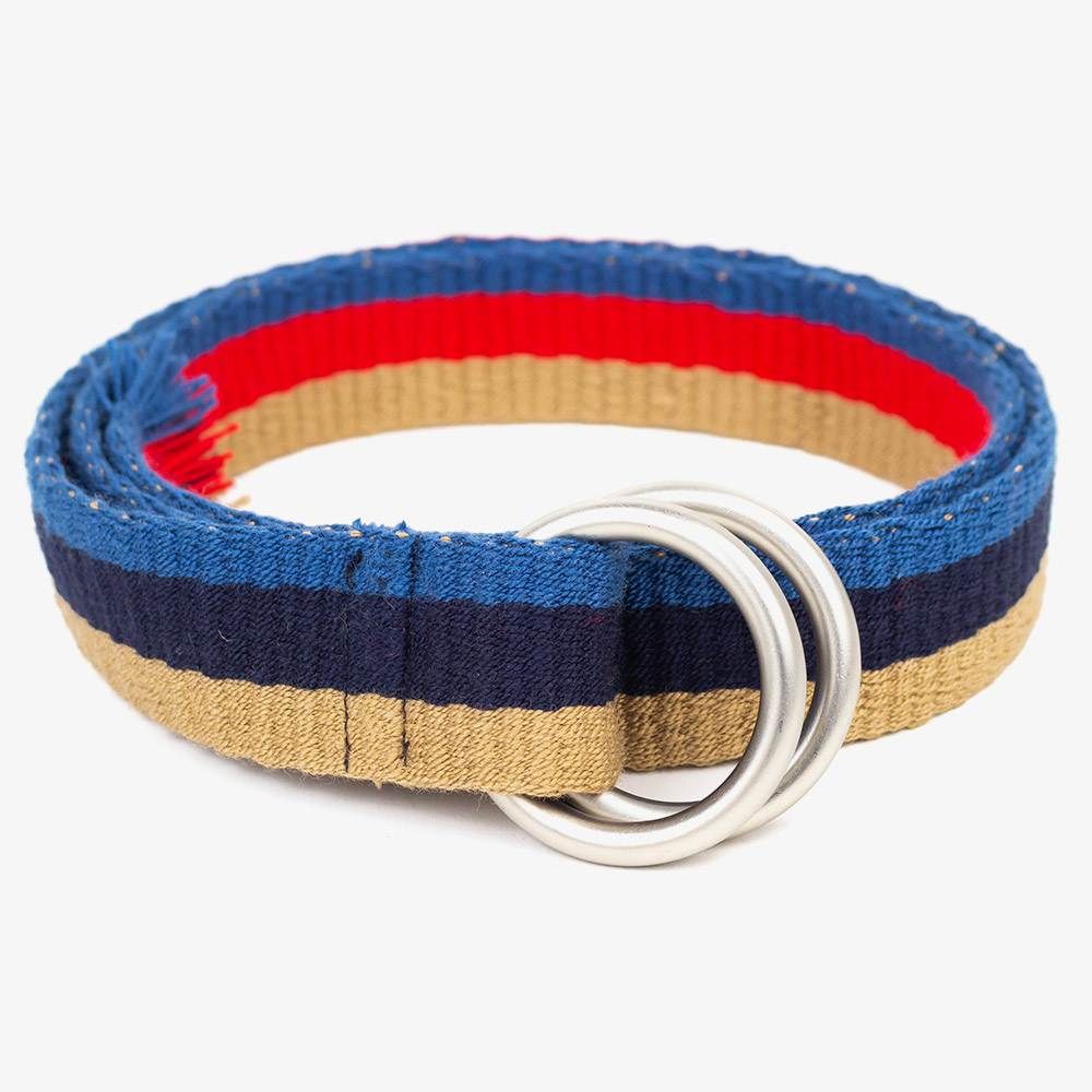 Buckle belt - Blue & Brown