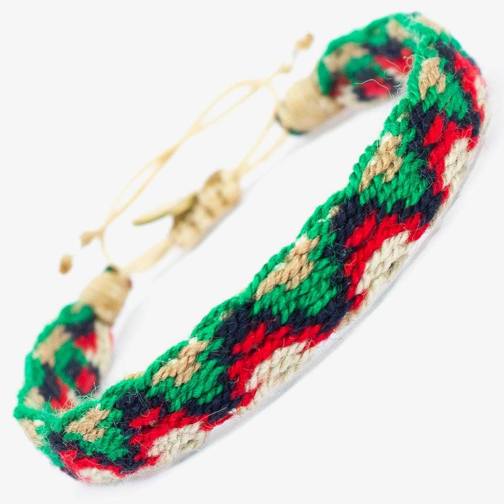 CAPTAIN Bracelet - Green & Red
