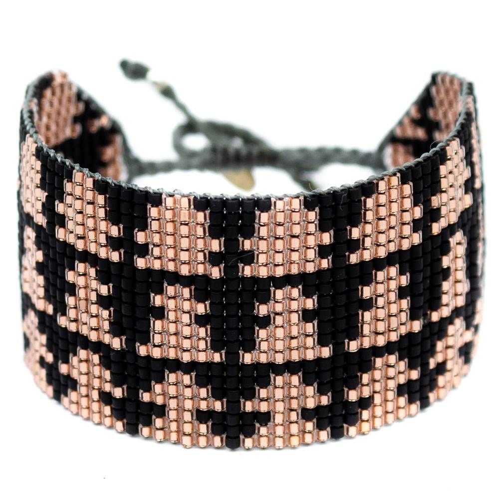 Strass CHARTRES - Black & Rose gold