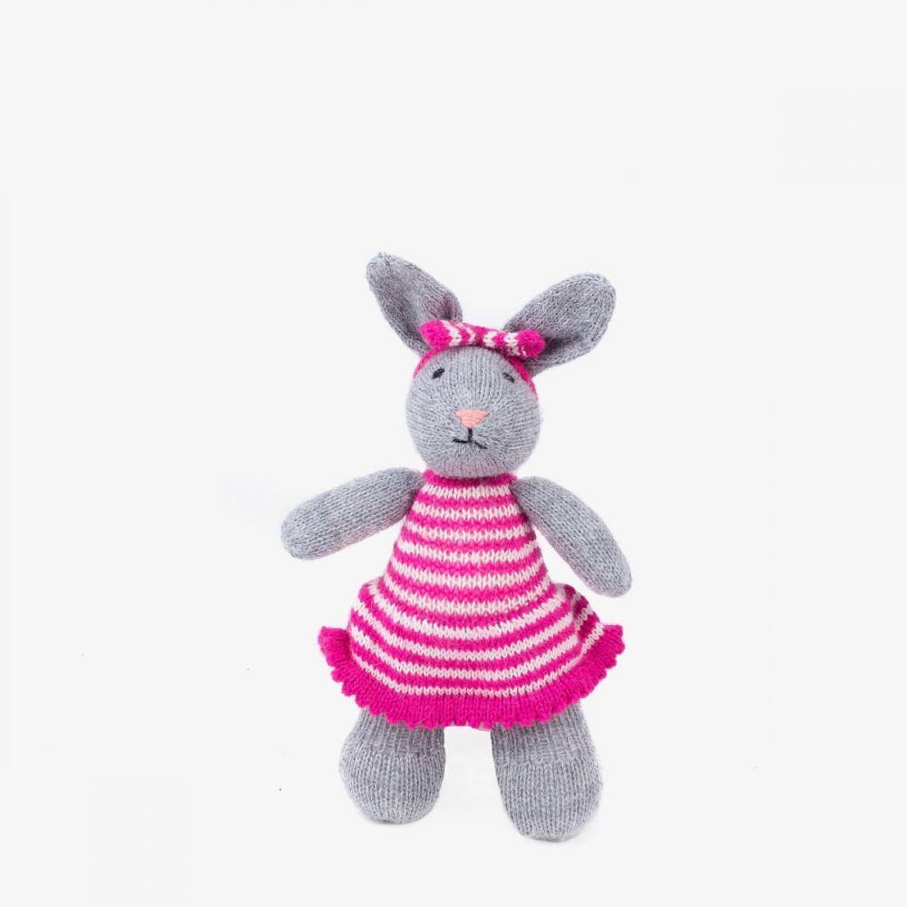 Rabbit - GREY with PINK DRESS