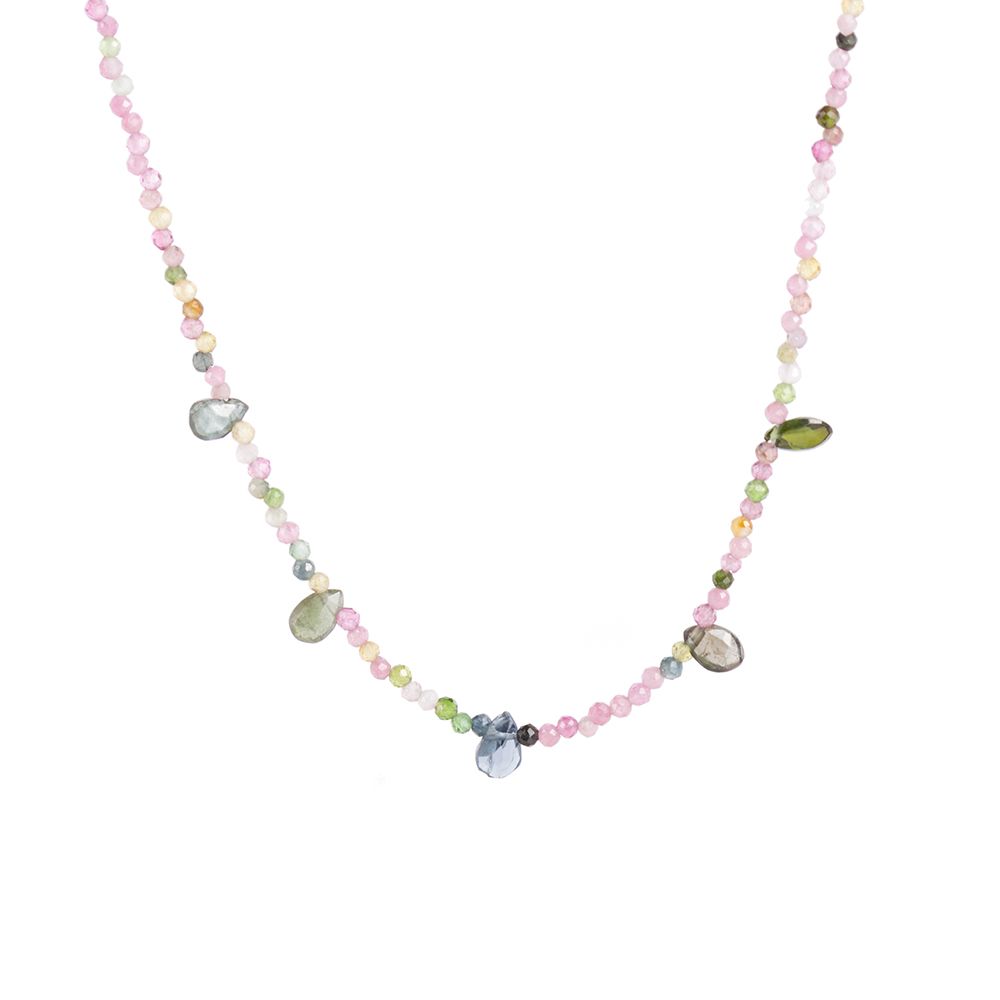 NECKLACE WITH SP5 STONE COLLECTION turmalina mix
\

