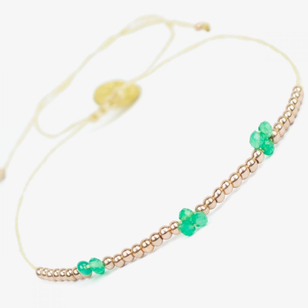 LYRA bracelet collection -GREEN AGATHA