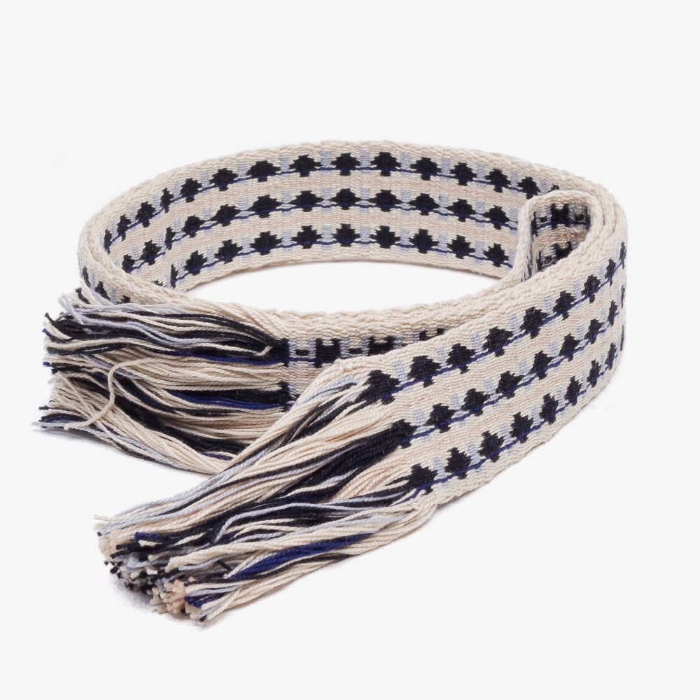 Cotton belt with fringes