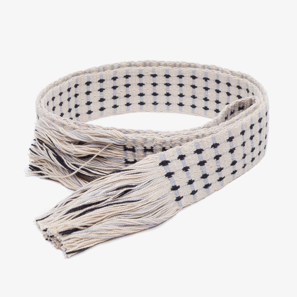 Cotton belt with fringes