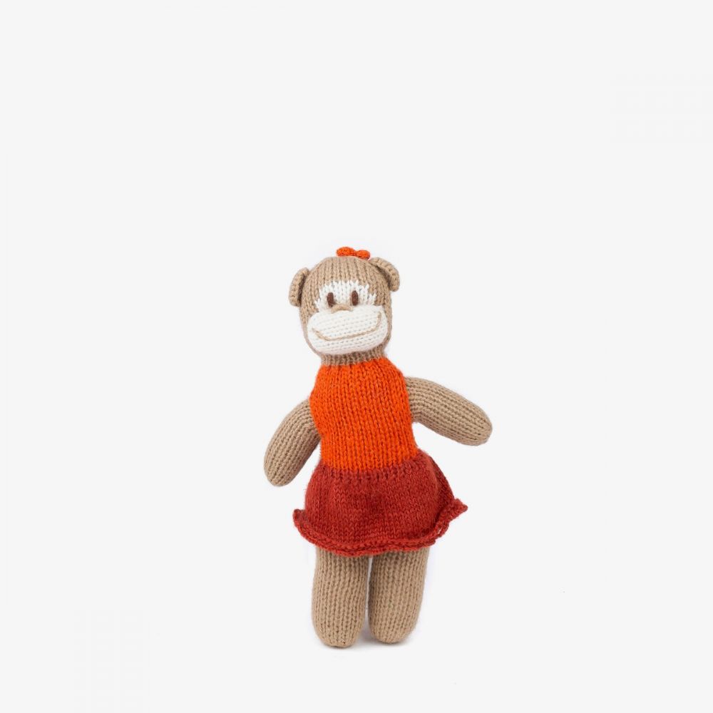 Monkey - BROWN with ORANGE DRESS